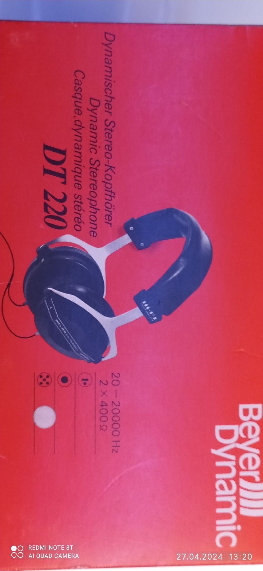 Навушники Beyer Dynamic DT 220 Hi-Fi з Німеччини