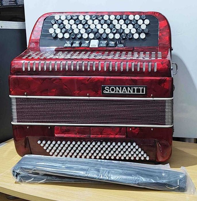 Acordeão de botões 120 baixos novo com garantia