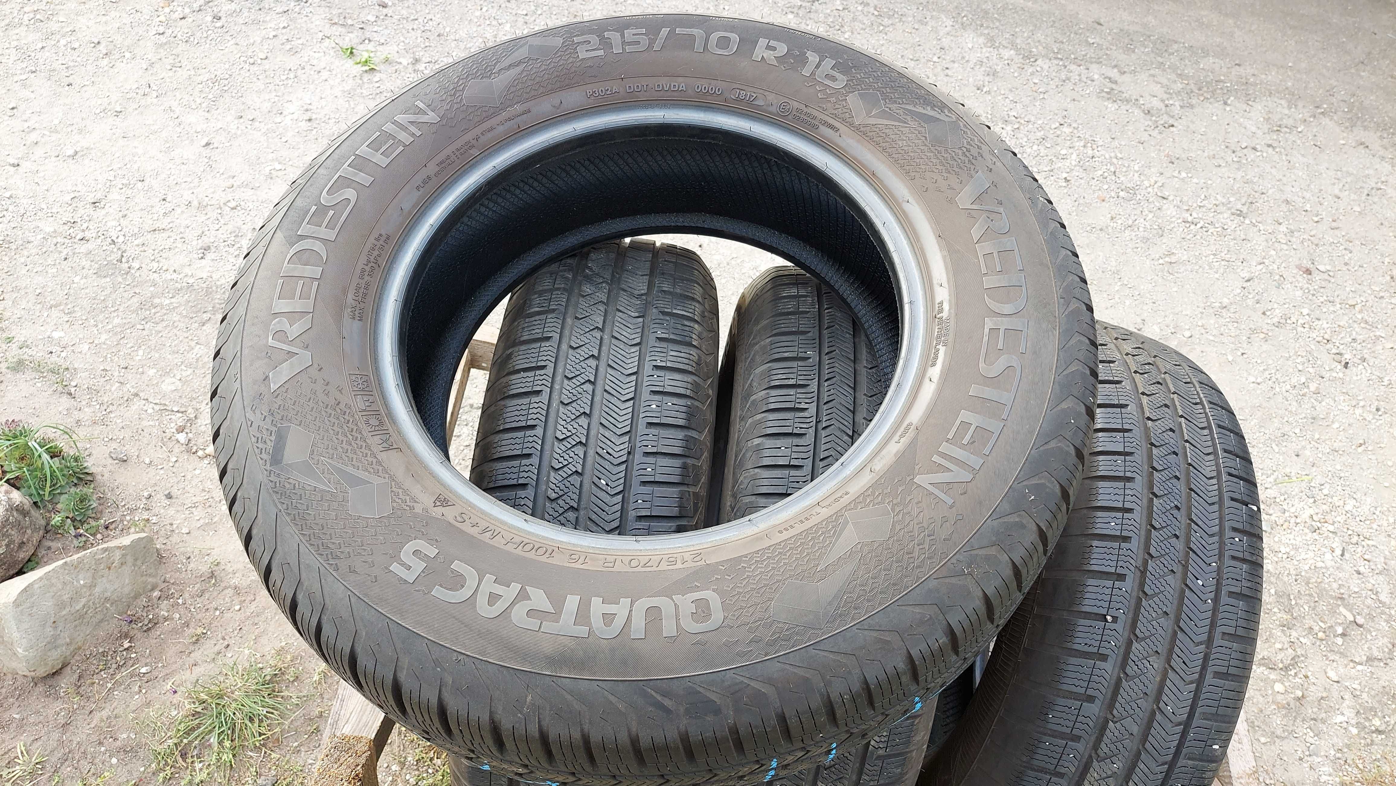 Opony 4x 215/70r16 100H Vredestein Quatrac 5 MONTAZ