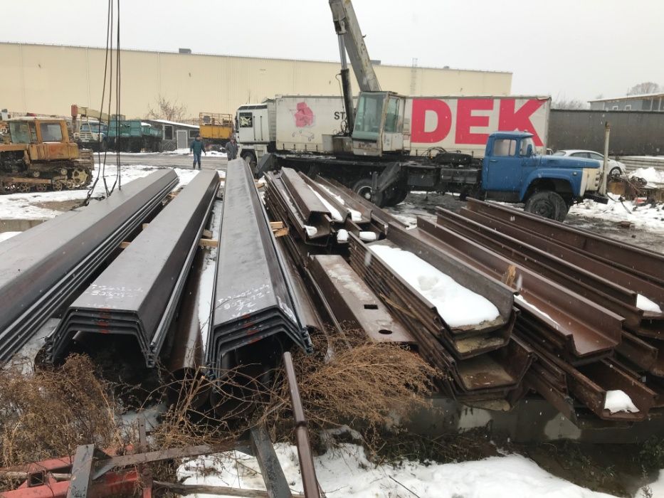 Продам шпунт Ларсена Л5 б/у, новий VL605 Чехія та замки до трубошпунта