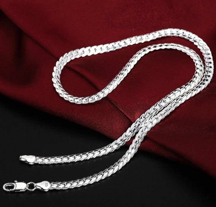 Срібний ланцюжок і браслет