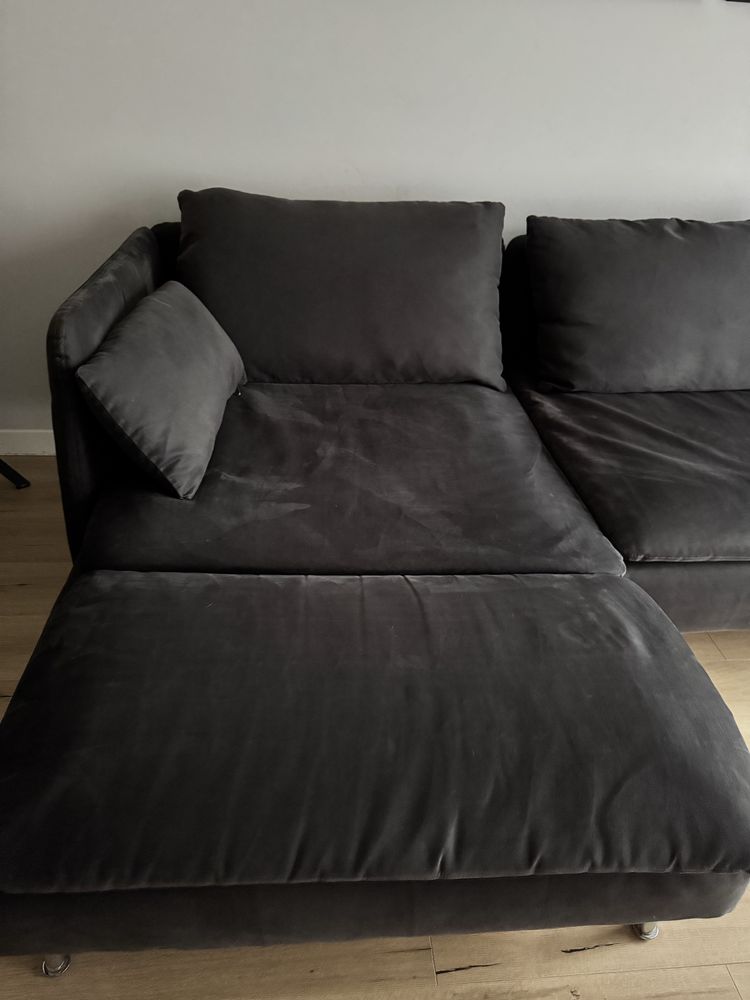 Kanapa IKEA SÖDERHAMN 4-osobowa z szezlongiem i zamkniętym końcem