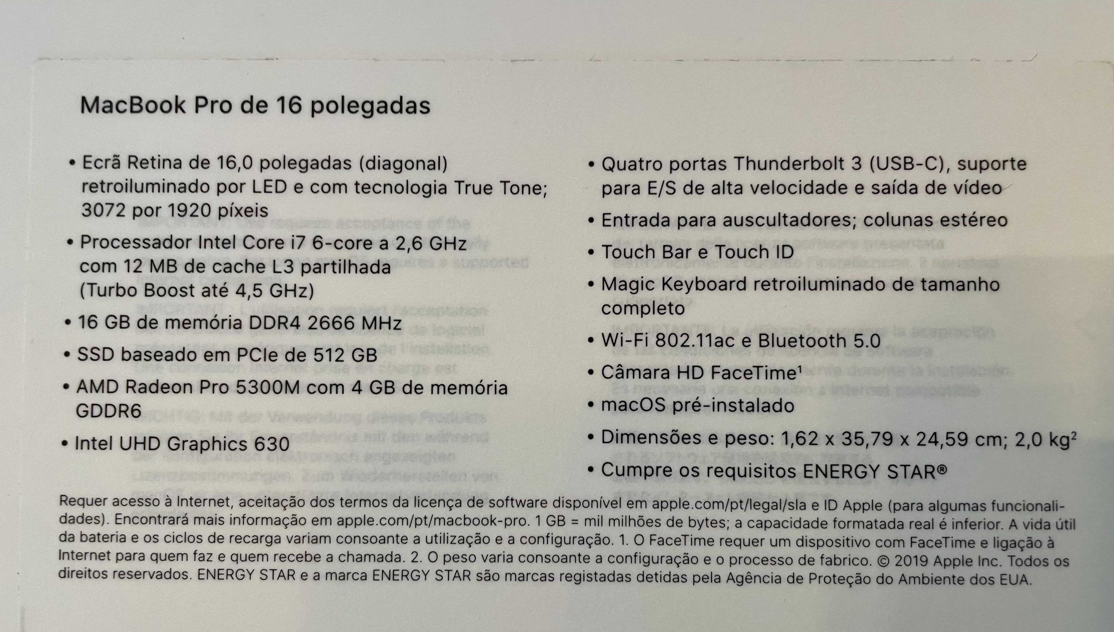 Apple Macbook Pro 16" Touchbar