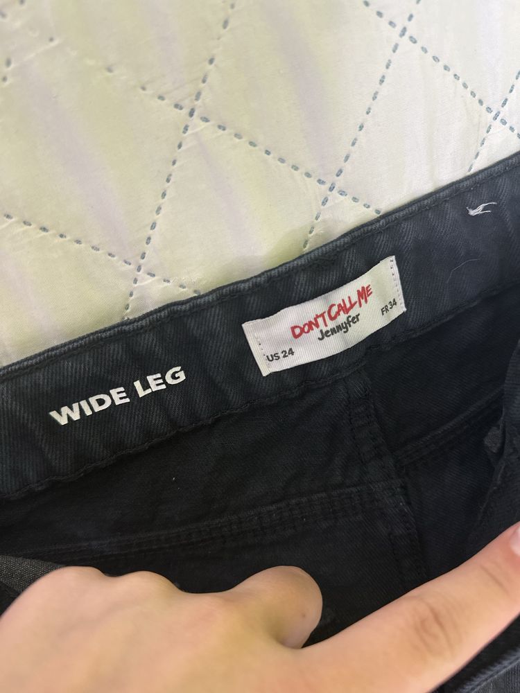 Нові широкі рвані джинси палацо, wide leg