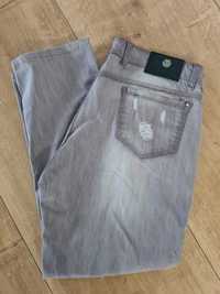 Spodnie Jeans Philipp Plein. W36 L32. Szare. Stright Cut. Baggy