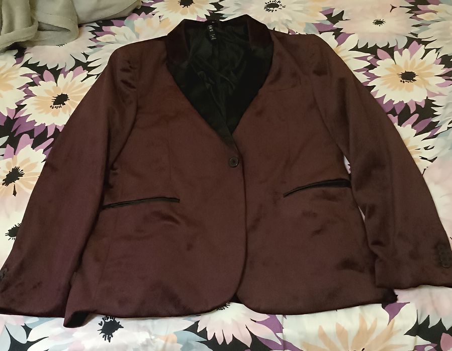 Blazer Masculino Burgundy – Tamanho XL – Novo