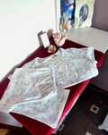 Piżamka Laura Ashley w kwiatki XL