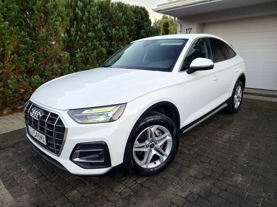 Audi Q5 Sportback 2.0TDI 204KM 4x4 salonPL 1wł ASO bezwypadkowy kamera radar skóry FV23%