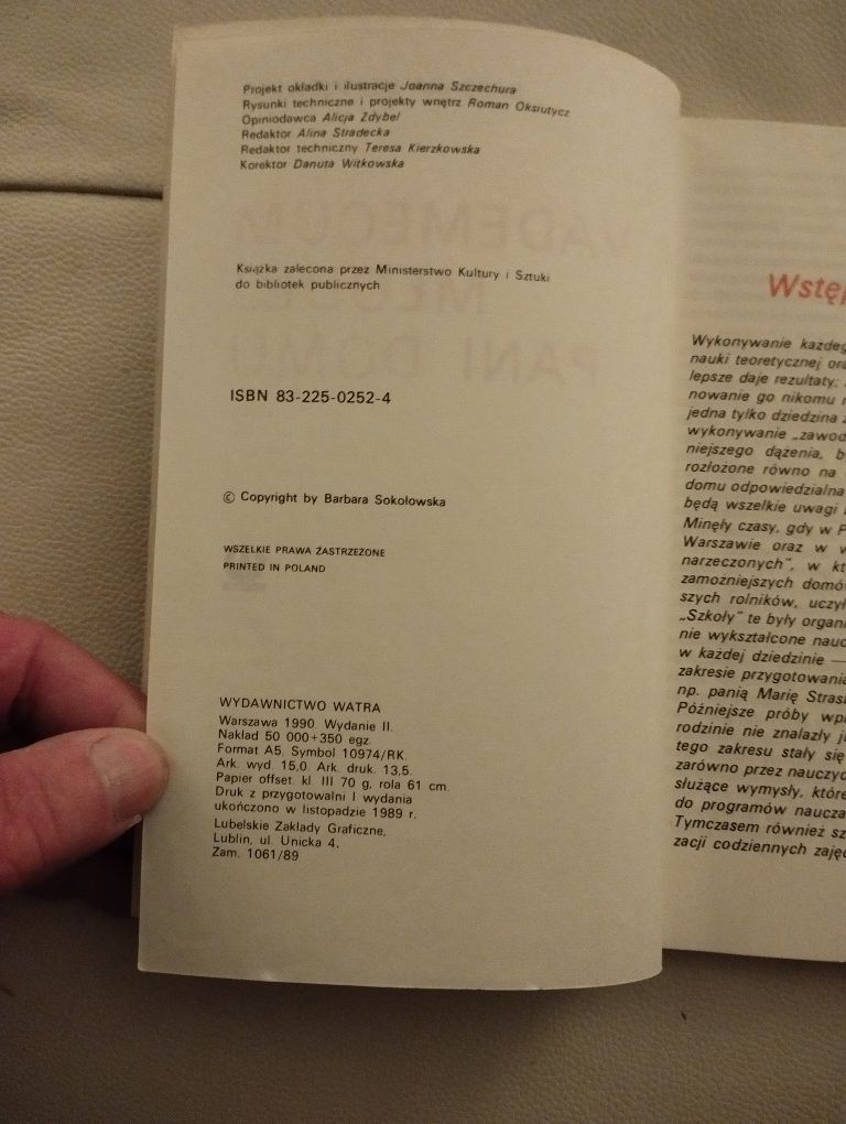 Sokołowska Vademecum młodej pani domu