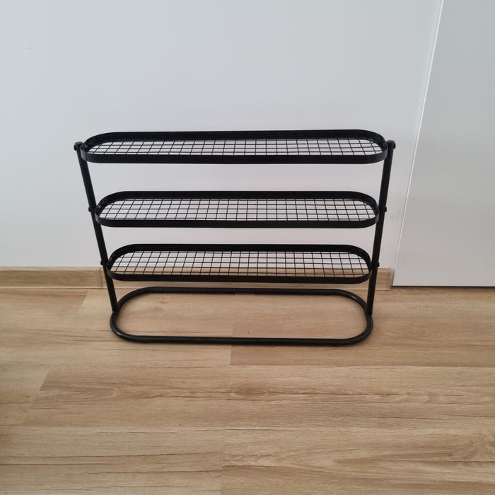 Ikea ALGANAS czarna półka na buty