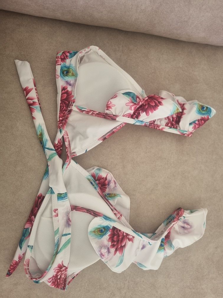 Bikini branco com padrão