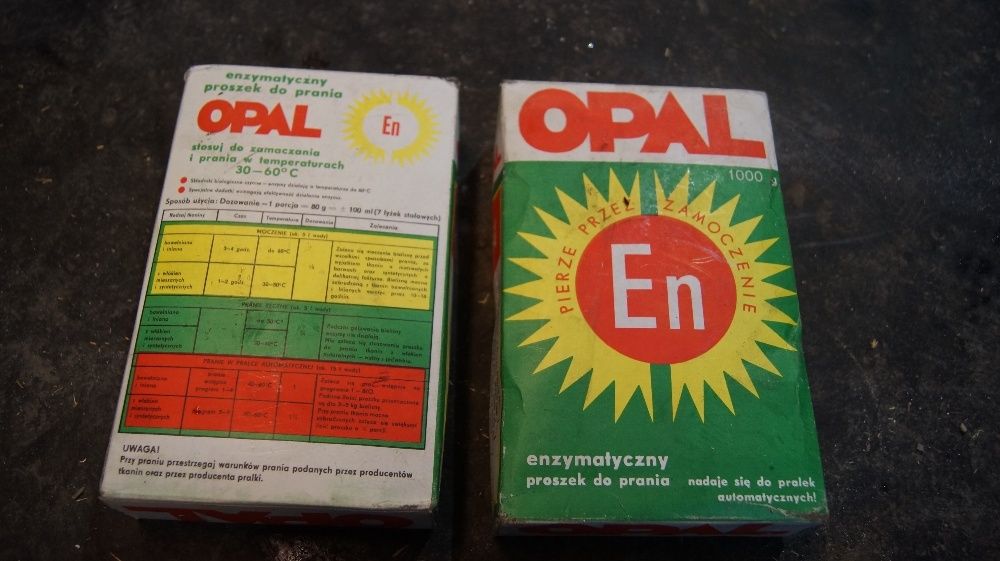 Proszek do prania Enzymatyczny OPAL EN Pollena 40 lat zabytek antyk
