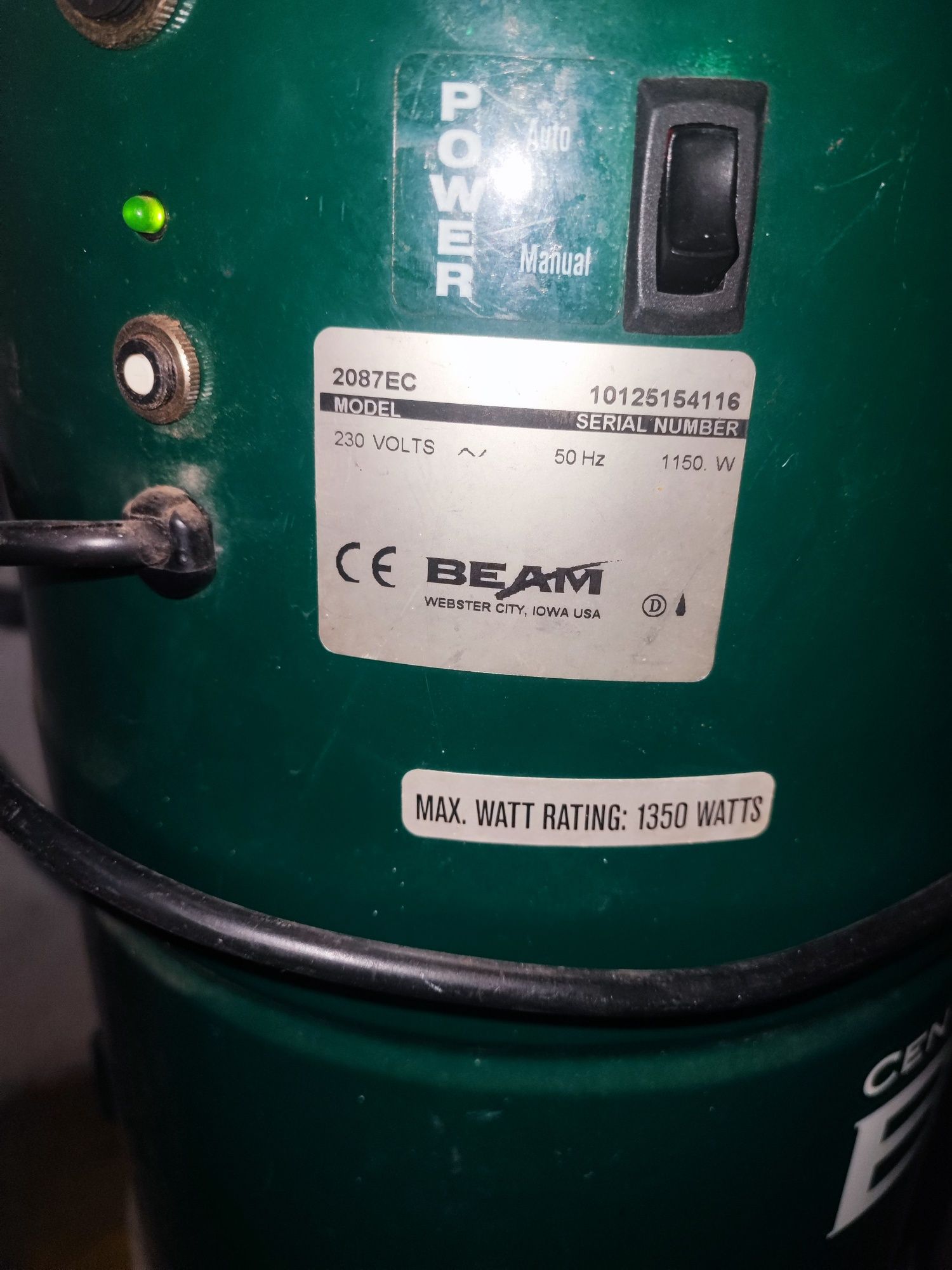 Máquina aspiração central BEAM