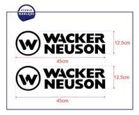 Wacker Neuson Naklejki 2szt 45x12,5cm Logo Nalepka Grafika