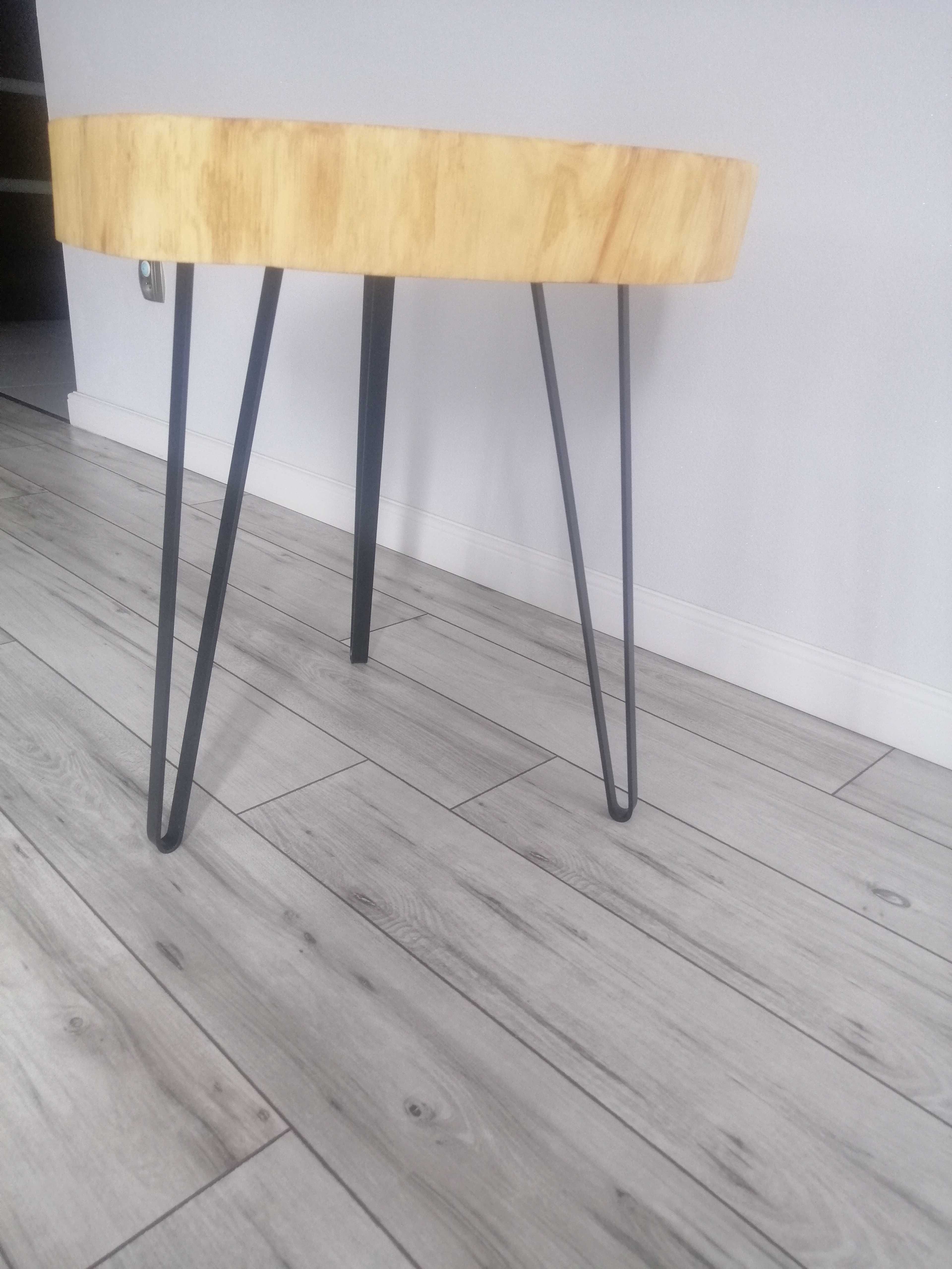 Stolik stolik kawowy plaster drzewa loft industrial