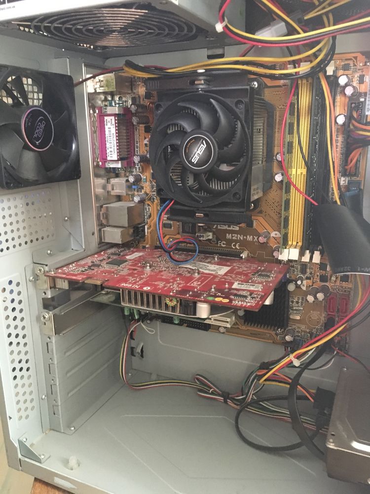 AMD Athlon 64 X2 ПК системный блок, Win10, LPT COM порт, компьютер