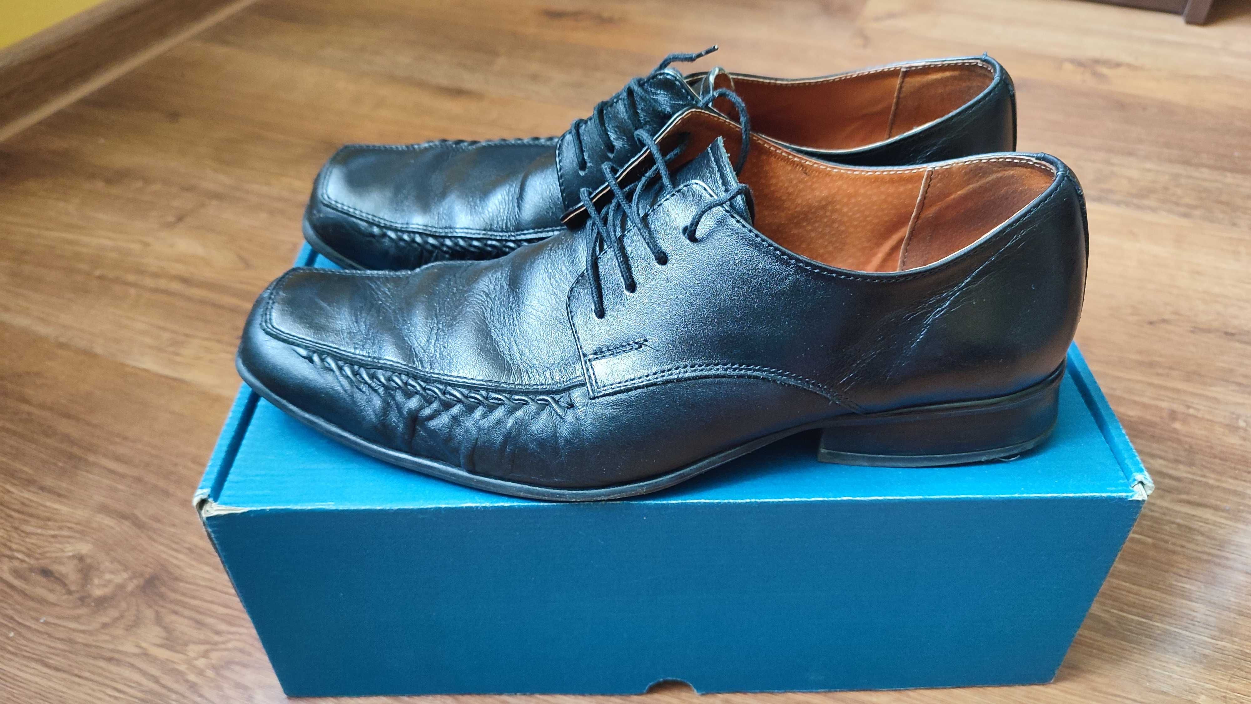 Buty eleganckie skóra Moskała rozmiar 42
