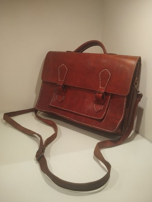 Bolsa em couro pasta