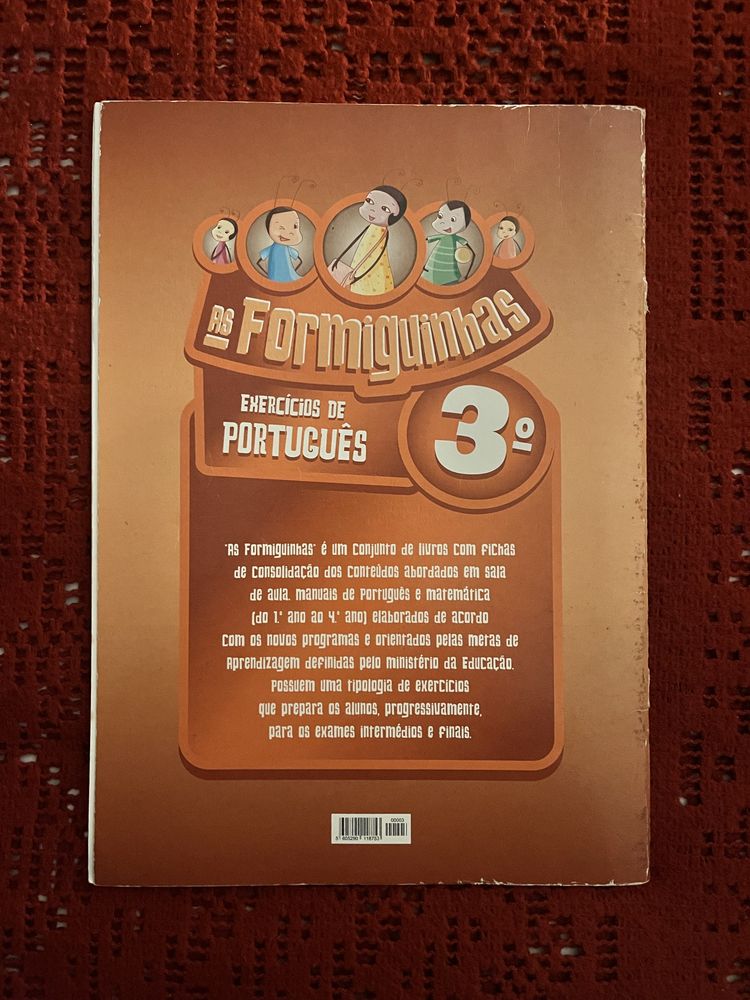 Formiguinhas - Livro de Exercícios de Português - 3.º Ano