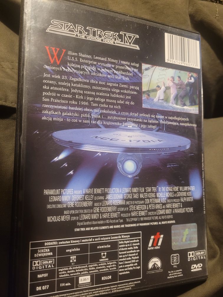 DVD Star Trek IV Powrót na ziemię 2001 Paramount napisy PL