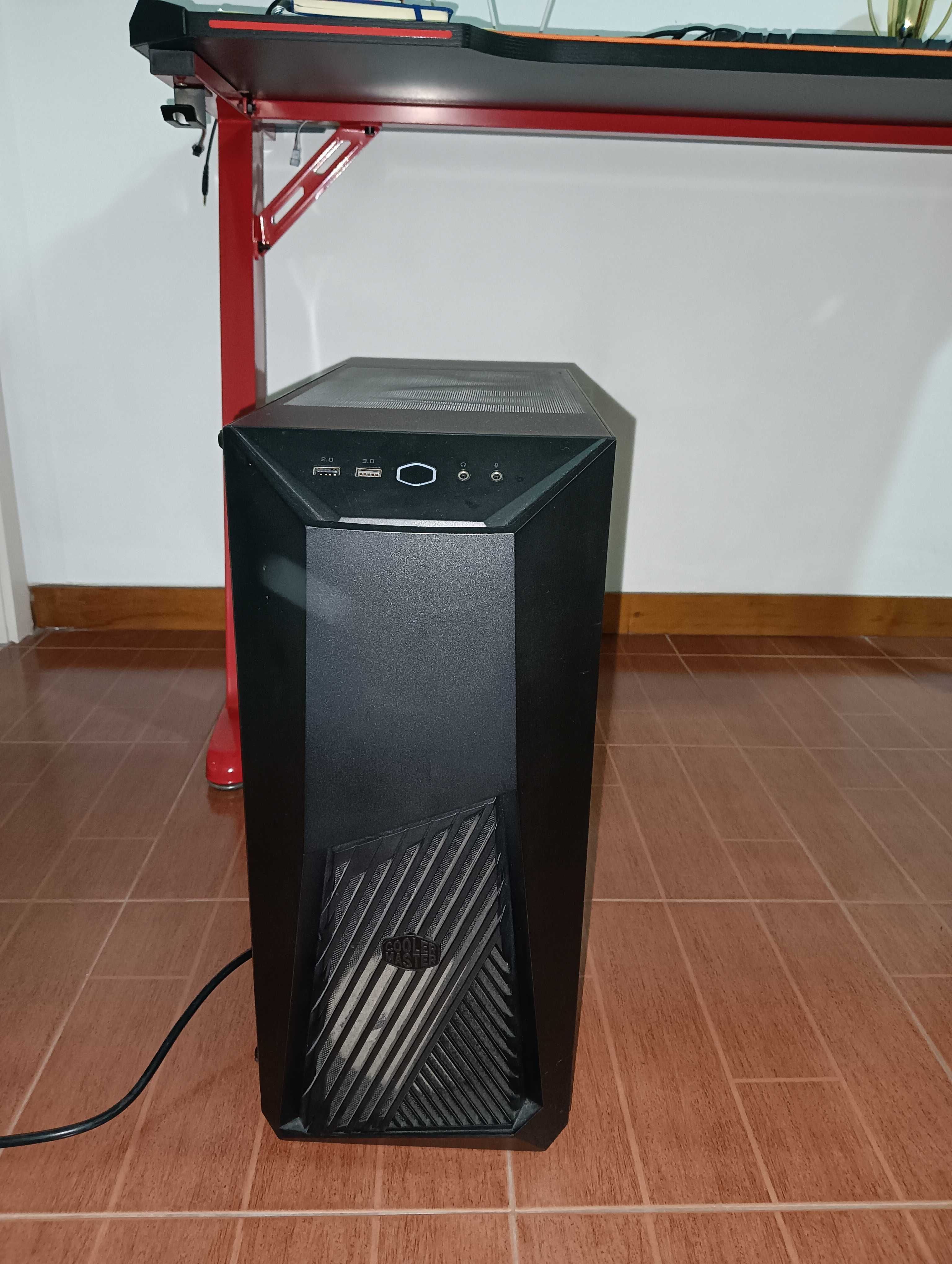 Torre Gaming Amd ryzen 5 2600 Six core teclado hyper x e rato