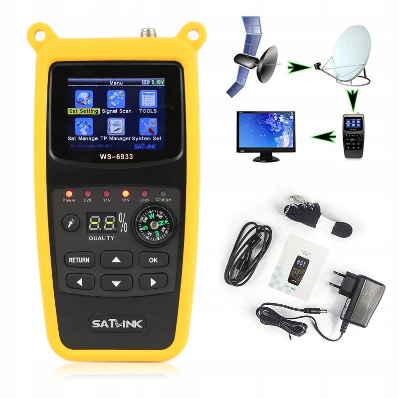 Miernik Satelitarny Ws-6933 Dvb-S Dvb-S2 Satlink