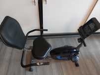 Rower poziomy stacjonarny z oparciem