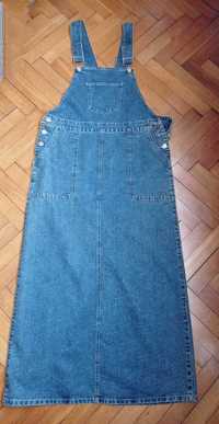 Spódnica  jeansowa ogrodniczka C&A r.40