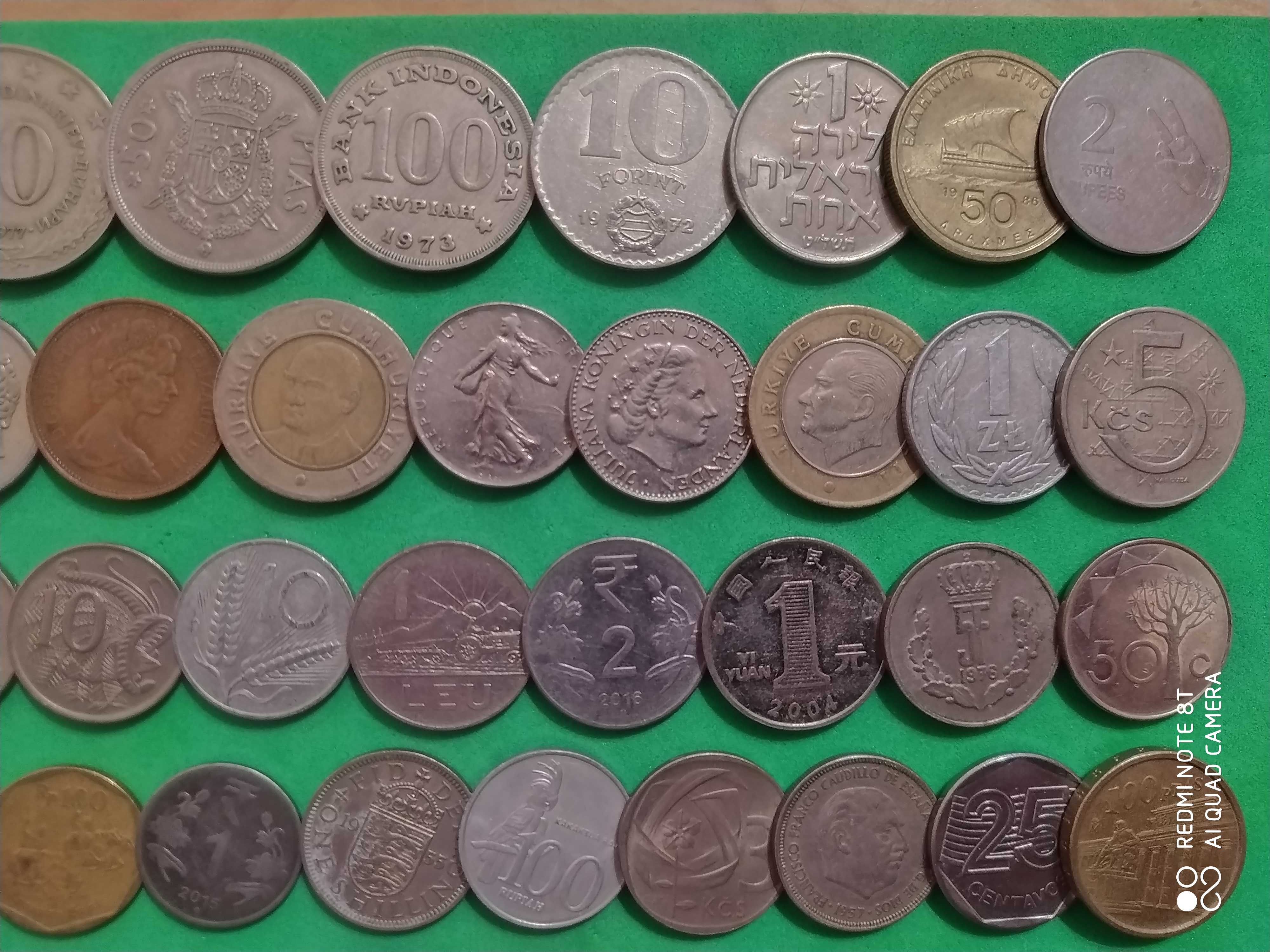 Монети світу всі континенти 100 шт без повторів 3
