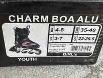 Regulowane rolki K2 Charm Boa Alu, rozmiar 35-40