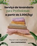 Lavar/Secar/Engomar para Empresas a partir de 2,00€/Kg