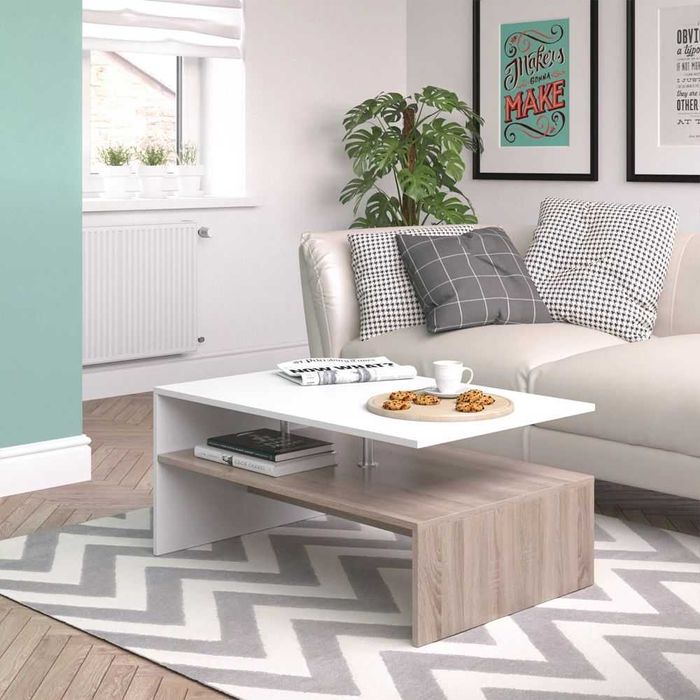 Stolik kawowy prostokątny ława stół do salonu dąb sonoma DaMaOutlet.pl