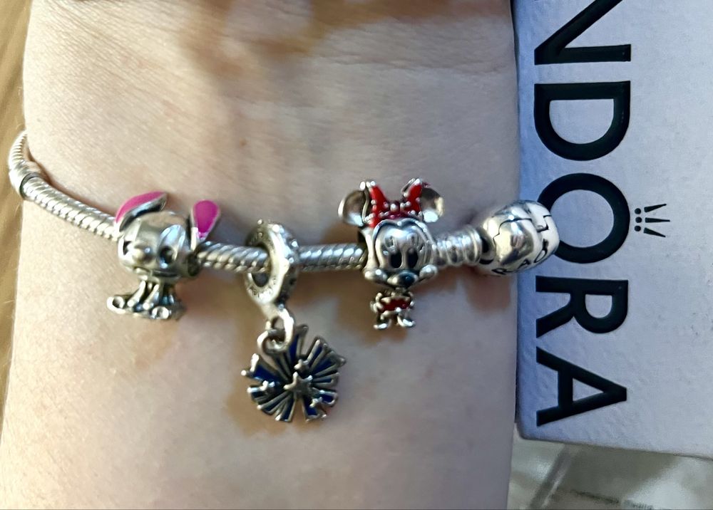 Pandora Disney charms z bajki Myszka Miki Stich 925 do bransoletki now