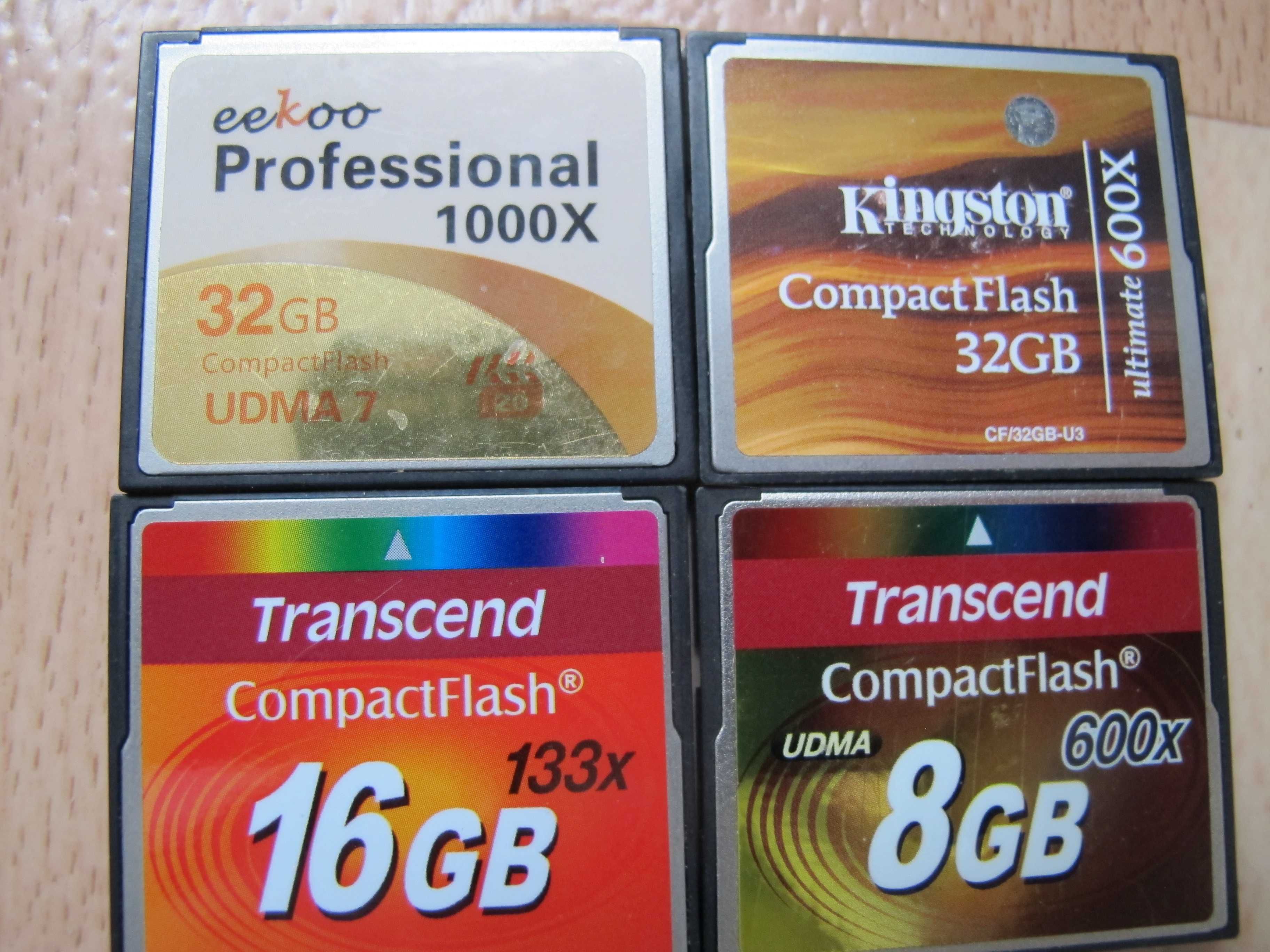 Карти памяті CF, SD, micro SD