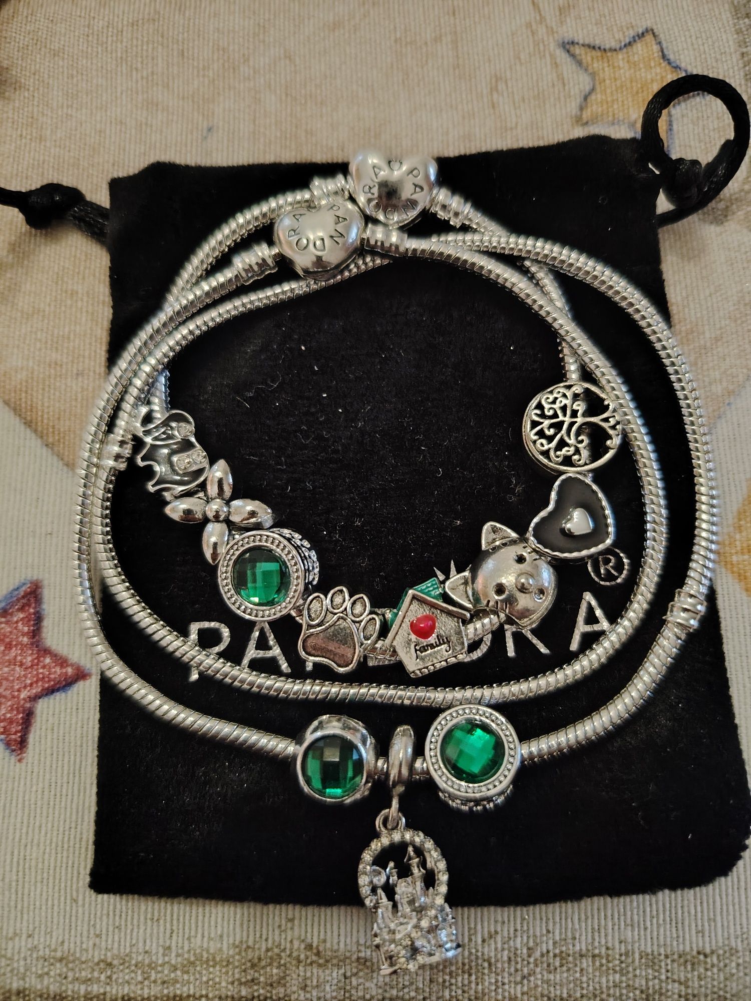 Conjunto colar e pulseira