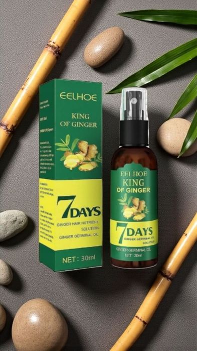 7 dniowa kuracja - imbirowy olejek na wypadające włosy.
