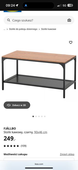 Fjallbo szafka pod TV + stolik kawowy