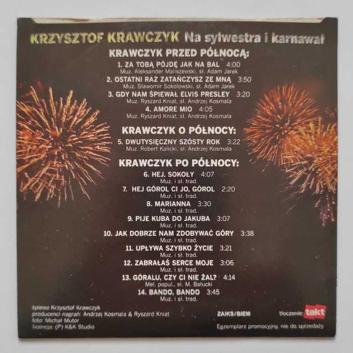 Krzysztof Krawczyk Na sylwestra i karnawał płyta CD