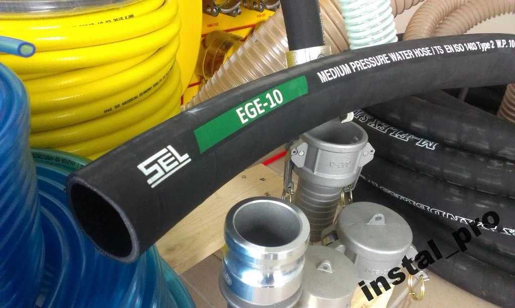 Wąż do wody gumowy tłoczny EGE 10 Fi50mm 10bar