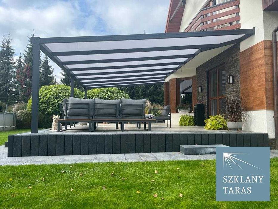 Weranda aluminiowa, zadaszenie tarasu, ogród letni, patio, taras
