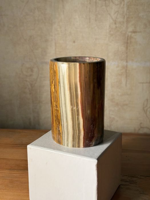 Marmurowy świecznik na tealight 7,5 cm