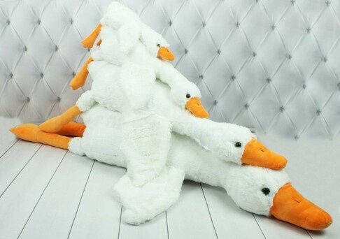 М'яка плюшева  Оптом іграшка  Гусак білий 50 см/70 см/90см/110см /190