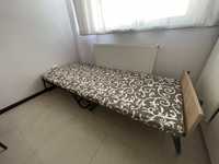 Розкладачка Розкладушка з ламелями і матрасом, односпальне ліжко