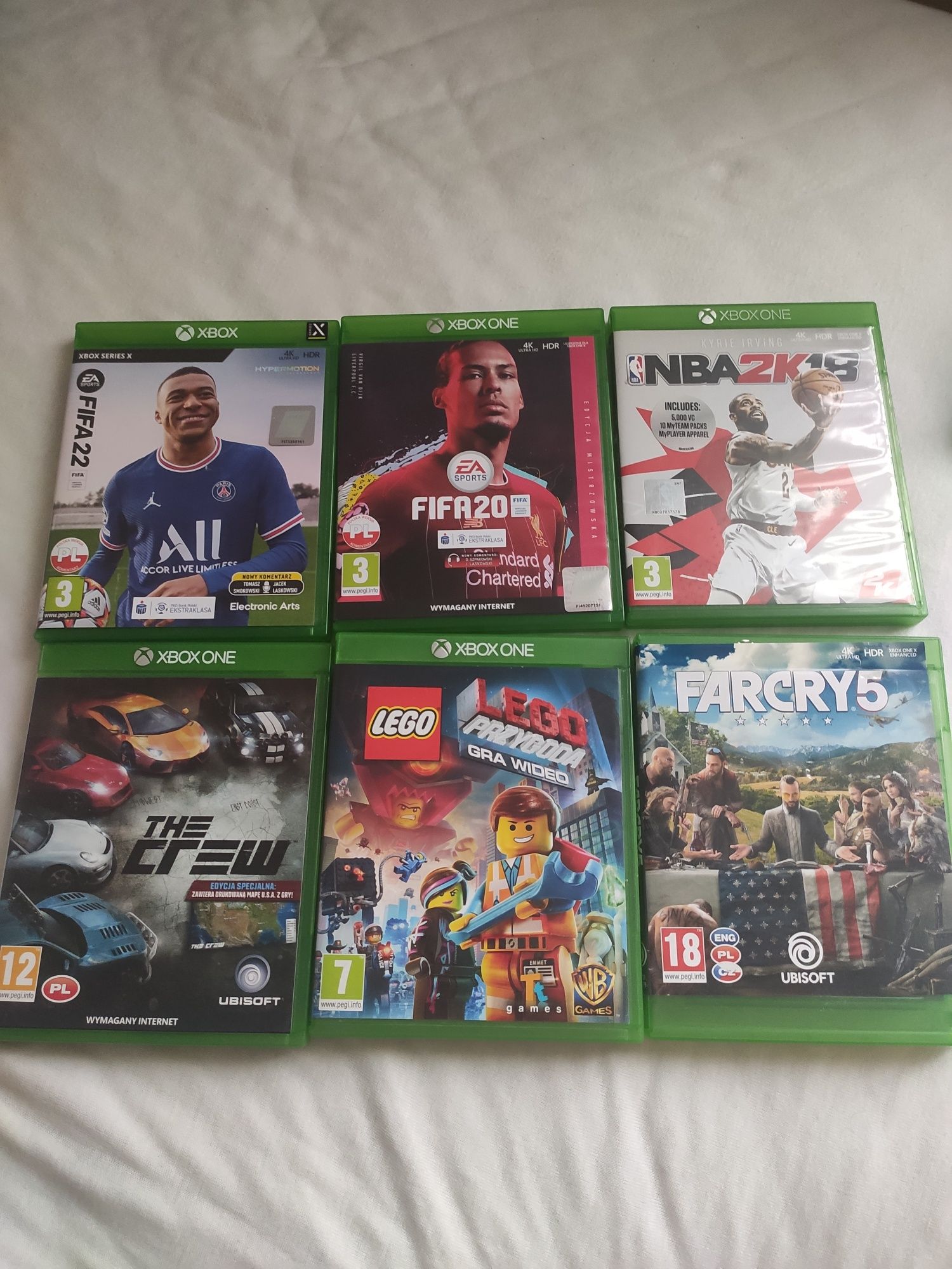 Gry Xbox far cry 5  NBA 2k18 PROJECT CARS 3 xbox one series x