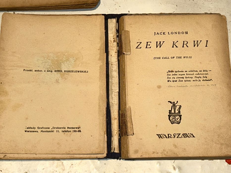 Stare książki KIPLING,Złoty Pierścień,ZUCHY,Zew Krwi