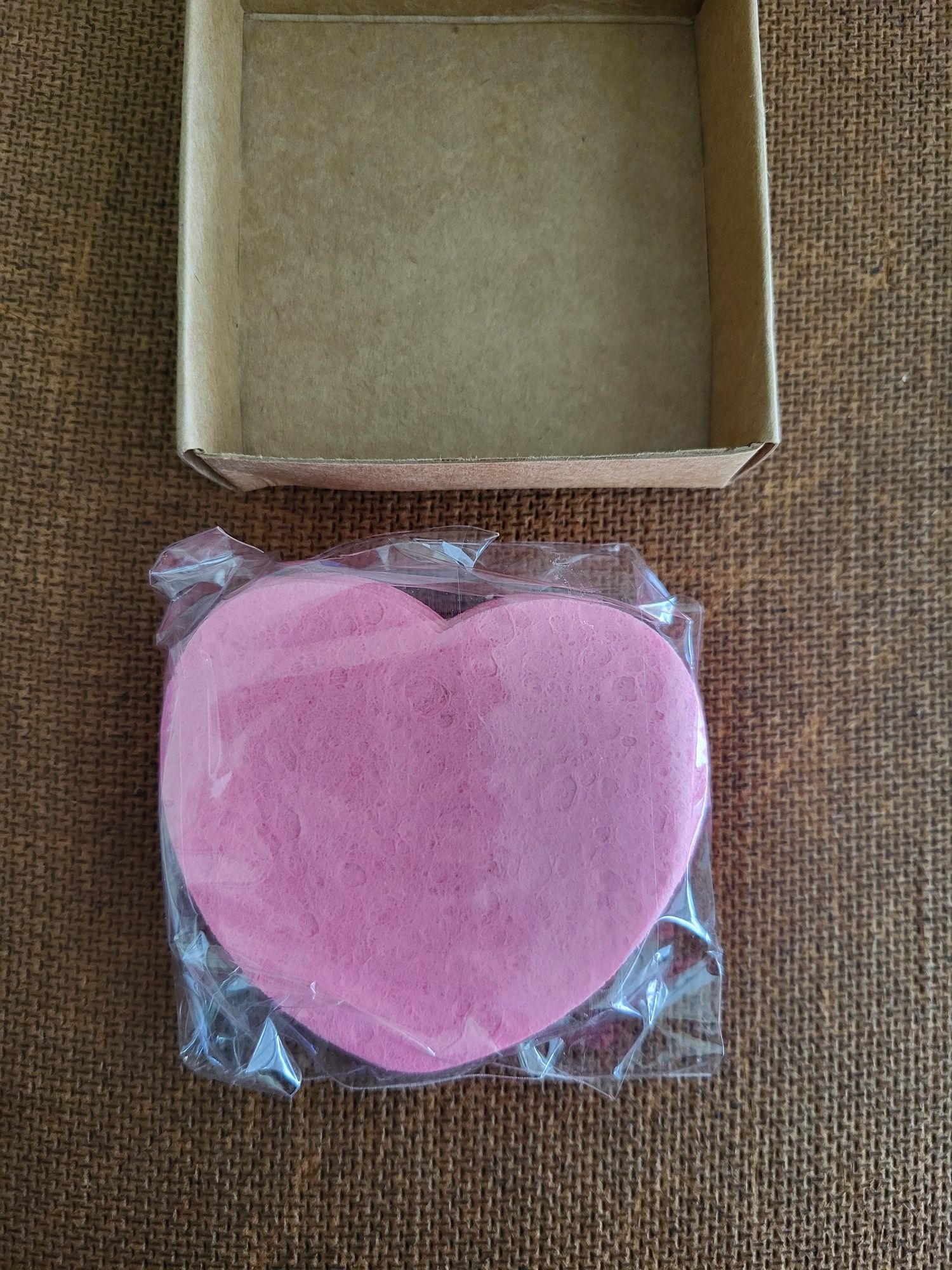 Esponjas Faciais Coração / Rosa (20 Unid)