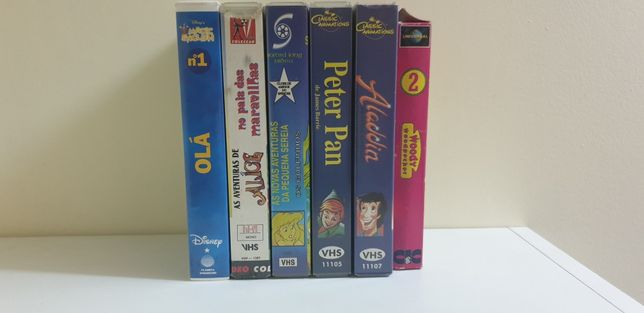 Filmes Infantis - Cassetes VHS