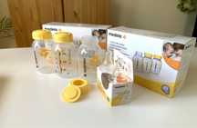 Frascos / tetinas para leite materno
