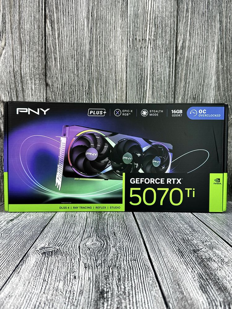 PNY RTX 5070 Ti Epic-X RGB Overclocked Triple Fan Plus 2 шт. NEW!