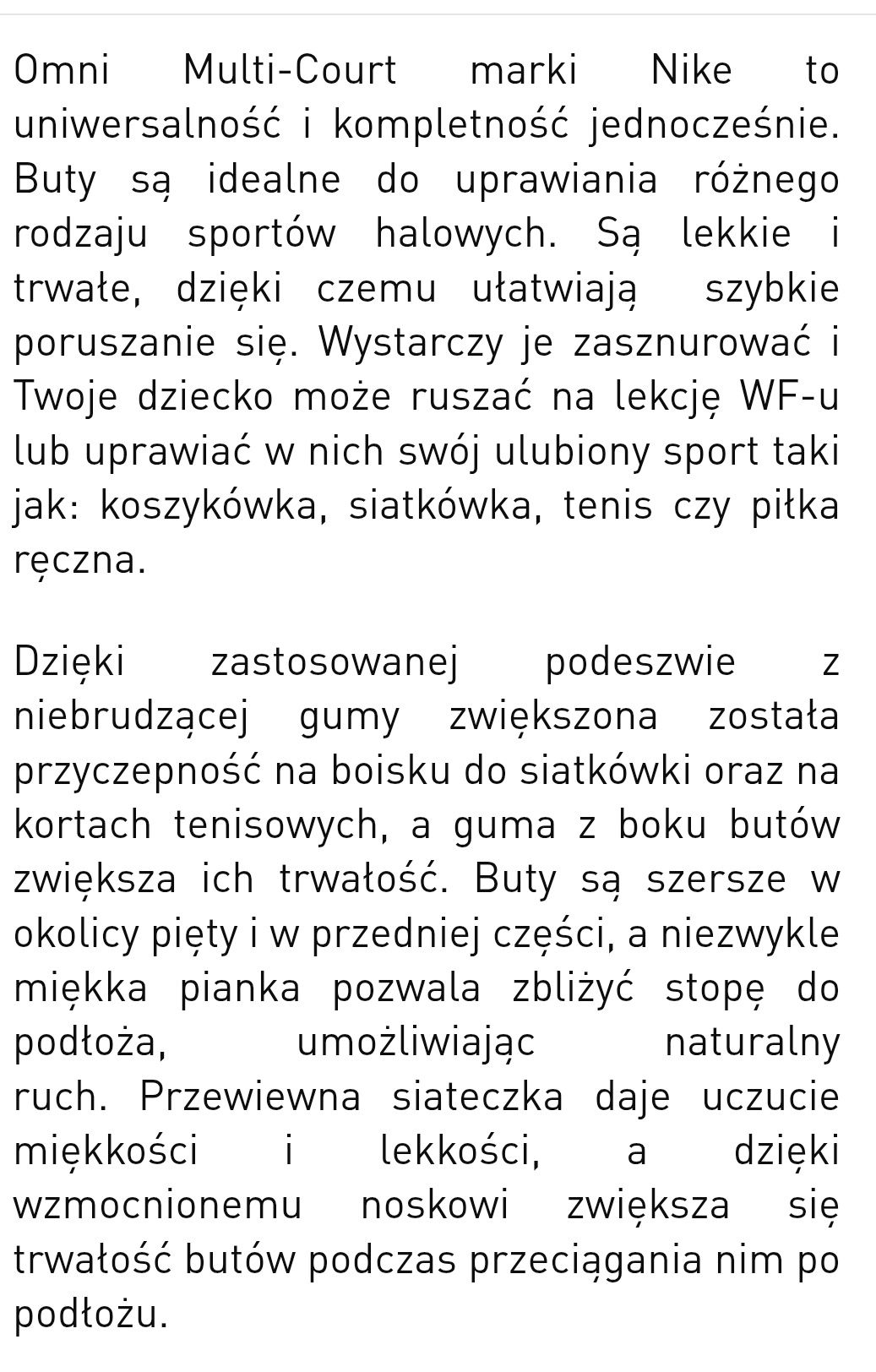 Obuwie halowe dziecięce
